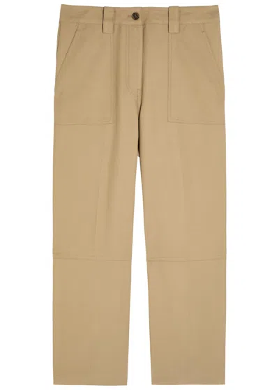 3.1 Phillip Lim Straight-leg Cotton-blend Utility Trousers In Sand