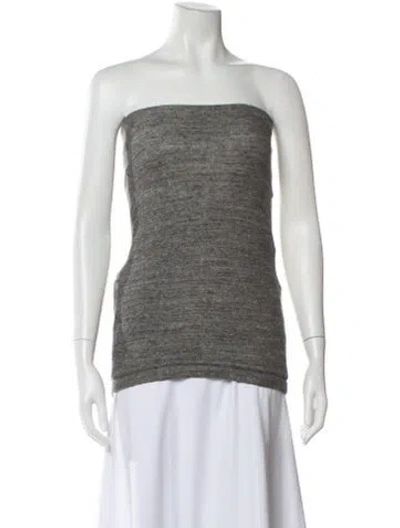 Pre-owned 3.1 Phillip Lim Strapless Top In Gray