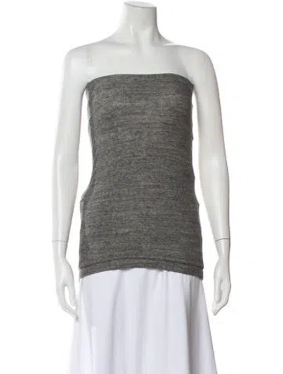 Pre-owned 3.1 Phillip Lim Strapless Top In Gray
