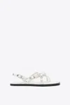 3.1 Phillip Lim Strappy Eyelet Sandal With Rosettes In Ant. White