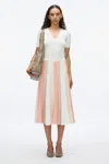 3.1 Phillip Lim Stripe Knit Skirt In Ivory Multi