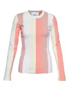 3.1 Phillip Lim Long-sleeve Color Block Top In Multi