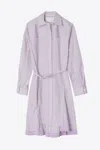 3.1 Phillip Lim Stripe Shirt With Cascade Sleeves In Purple