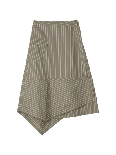 3.1 Phillip Lim Striped Asymmetrical Skirt In Multi