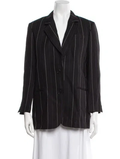 Pre-owned 3.1 Phillip Lim Striped Blazer In Black