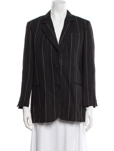 Pre-owned 3.1 Phillip Lim Striped Blazer In Black