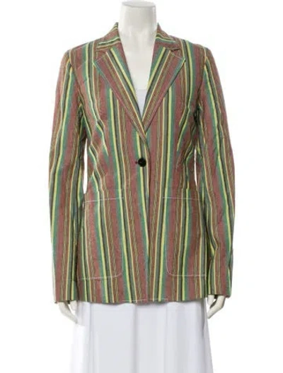 Pre-owned 3.1 Phillip Lim Striped Blazer In Brown