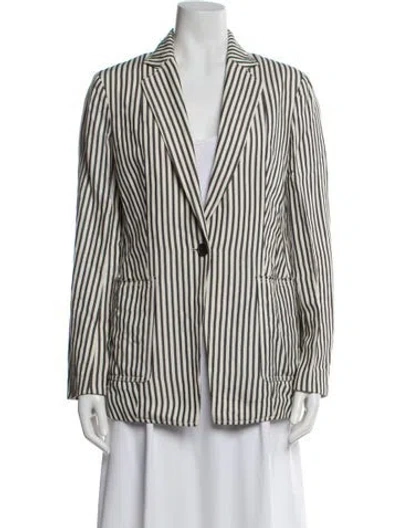 Pre-owned 3.1 Phillip Lim Striped Blazer In Brown
