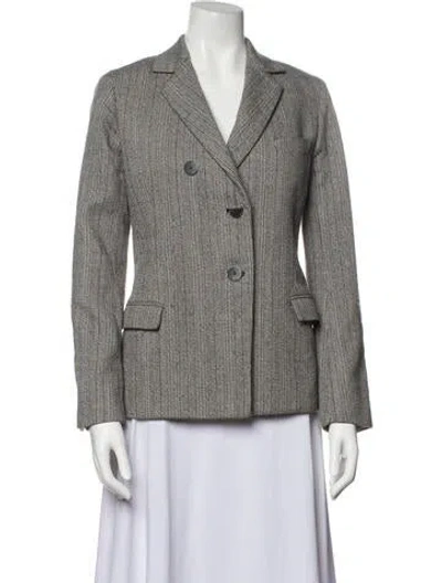 Pre-owned 3.1 Phillip Lim Striped Blazer In Gray