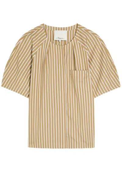 3.1 Phillip Lim Striped Cotton-poplin Shirt In Neutral