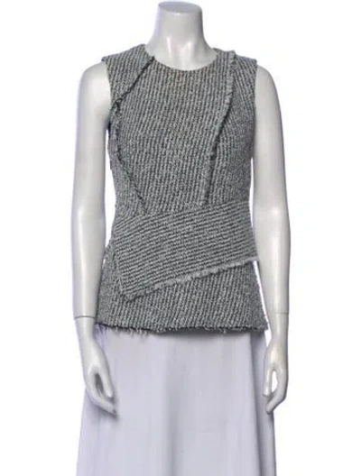 Pre-owned 3.1 Phillip Lim Striped Crew Neck Crop Top In Multi