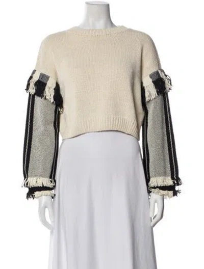 Pre-owned 3.1 Phillip Lim Striped Crew Neck Sweatshirt In Neutral