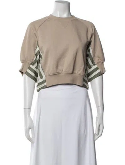 Pre-owned 3.1 Phillip Lim Striped Crew Neck Sweatshirt In Neutrals