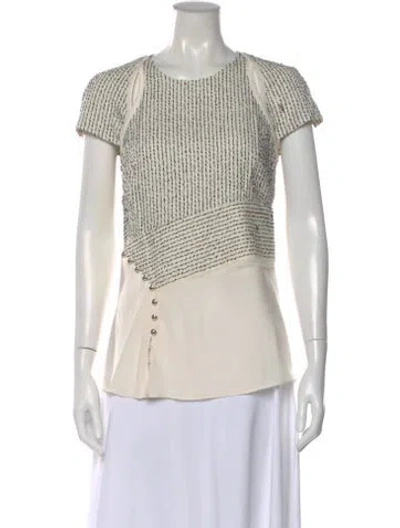 Pre-owned 3.1 Phillip Lim Striped Crew Neck Top