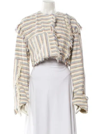 Pre-owned 3.1 Phillip Lim Striped Jacket In Neutral