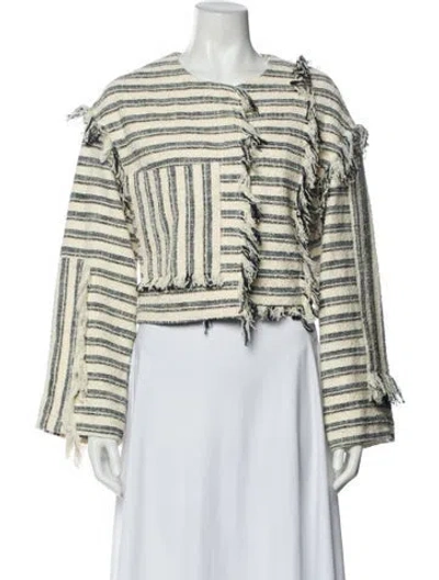Pre-owned 3.1 Phillip Lim Striped Jacket W/ Tags In Neutral