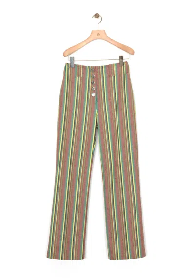 3.1 Phillip Lim Striped Kick Flare Pant In Multi