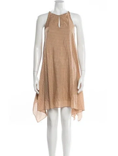 Pre-owned 3.1 Phillip Lim Striped Knee-length Dress In Neutral