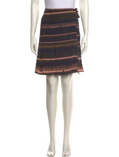 Pre-owned 3.1 Phillip Lim Striped Knee-length Skirt In Blue