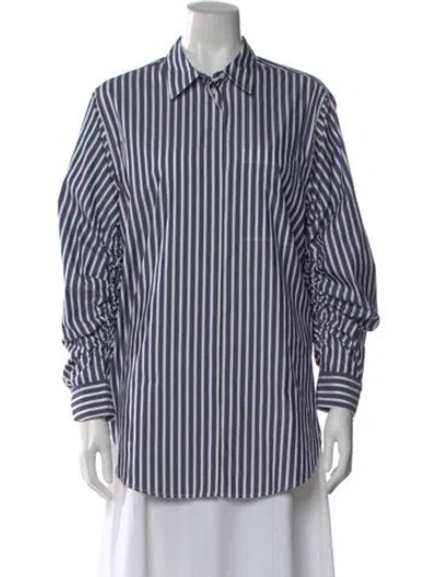 Pre-owned 3.1 Phillip Lim Striped Long Sleeve Button-up Top In Multi