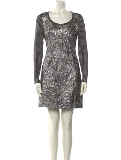 Pre-owned 3.1 Phillip Lim Striped Mini Dress In Gray