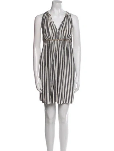 Pre-owned 3.1 Phillip Lim Striped Mini Dress In Multi