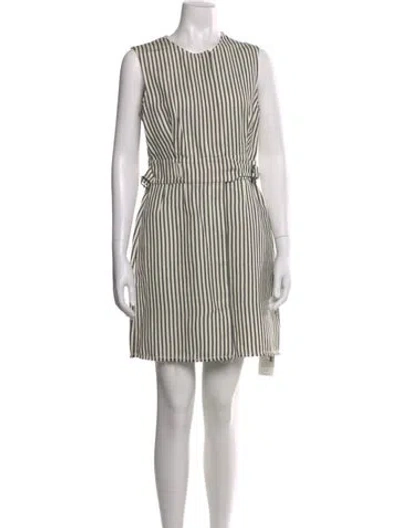 Pre-owned 3.1 Phillip Lim Striped Mini Dress In Neutral