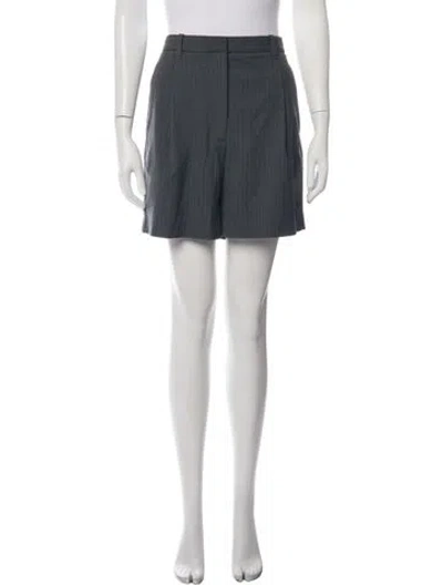 Pre-owned 3.1 Phillip Lim Striped Mini Shorts In Blue