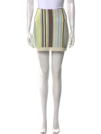 Pre-owned 3.1 Phillip Lim Striped Mini Skirt In Multi