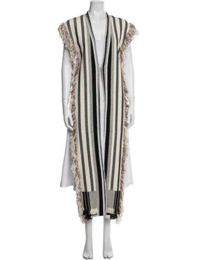 Pre-owned 3.1 Phillip Lim Striped Poncho In Neutrals