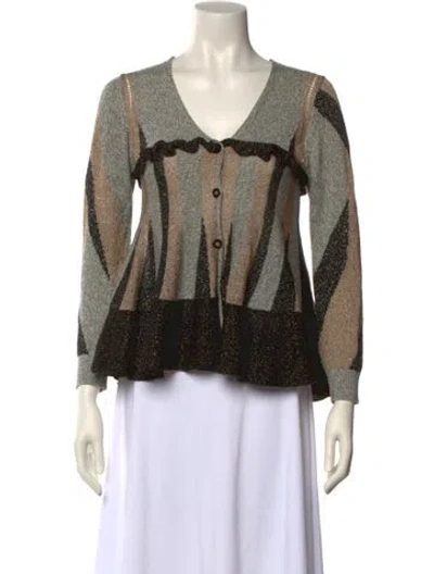 Pre-owned 3.1 Phillip Lim Striped Scoop Neck Sweater In Neutral