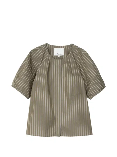 3.1 Phillip Lim Striped Shirt In Green