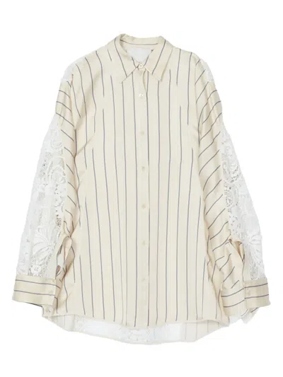 3.1 Phillip Lim Striped Shirt In Neutral