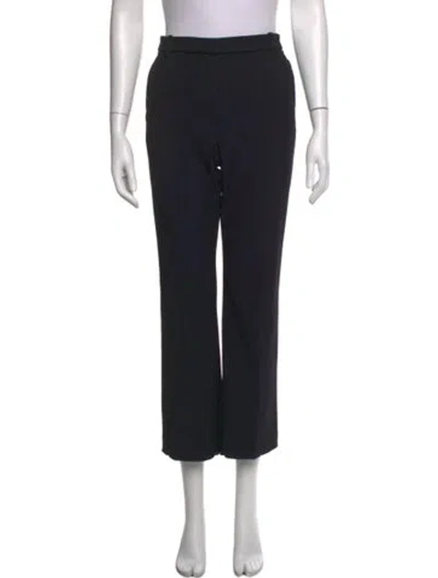 Pre-owned 3.1 Phillip Lim Striped Straight Leg Pants In Black