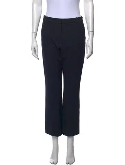 Pre-owned 3.1 Phillip Lim Striped Straight Leg Pants In Black