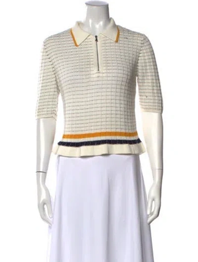 Pre-owned 3.1 Phillip Lim Striped Sweater In White