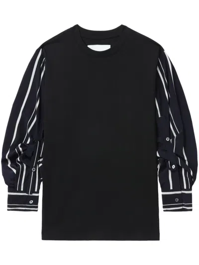 3.1 Phillip Lim Striped Top In Black