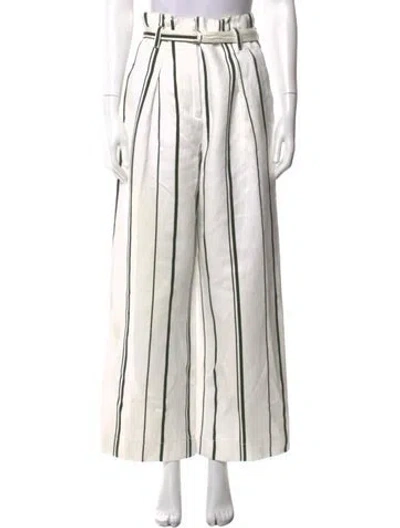 Pre-owned 3.1 Phillip Lim Striped Wide Leg Pants In Neutral