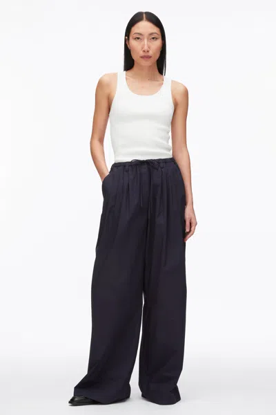 3.1 Phillip Lim Structured Cotton Pull On Straight Leg Pants In Multi