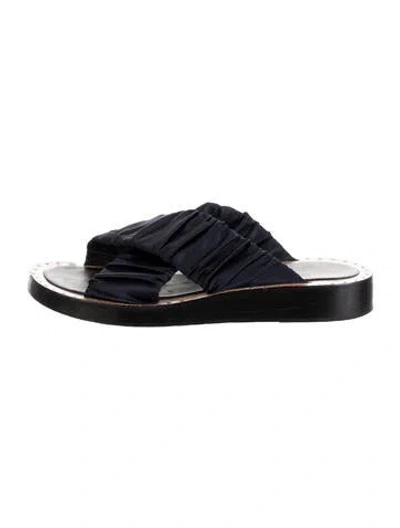 Pre-owned 3.1 Phillip Lim Studded Accents Slides In Blue