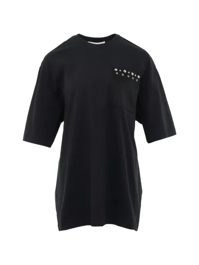 3.1 Phillip Lim Stud-embellished Pocket T-shirt In Black
