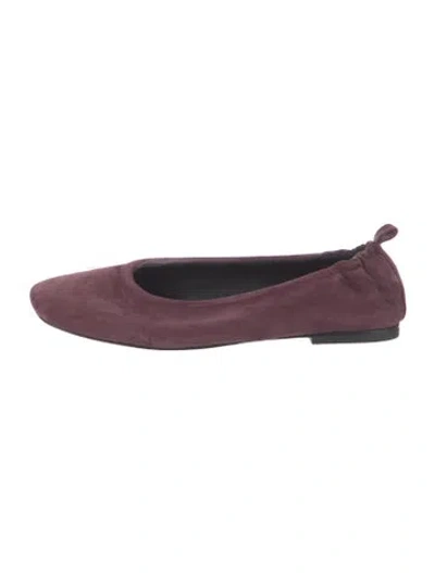 Pre-owned 3.1 Phillip Lim Suede Ballet Flats In Burgundy