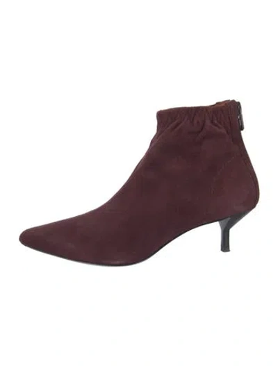 Pre-owned 3.1 Phillip Lim Suede Chelsea Boots In Burgundy
