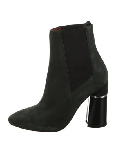 Pre-owned 3.1 Phillip Lim Suede Chelsea Boots In Green