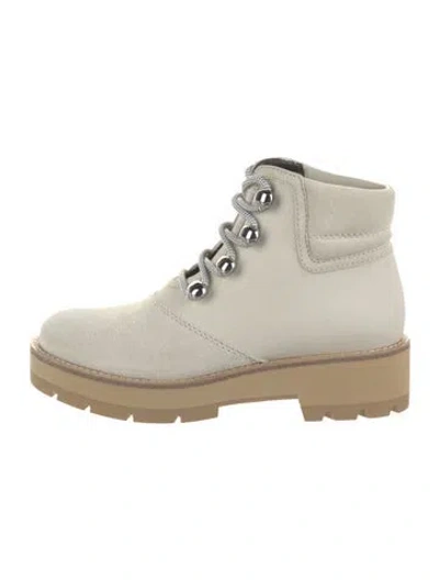 Pre-owned 3.1 Phillip Lim Suede Combat Boots In Neutral