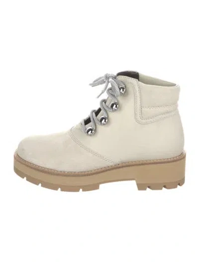 Pre-owned 3.1 Phillip Lim Suede Combat Boots In Neutral