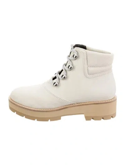 Pre-owned 3.1 Phillip Lim Suede Combat Boots In Neutral