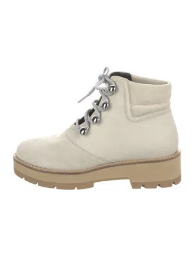 Pre-owned 3.1 Phillip Lim Suede Combat Boots In Neutral