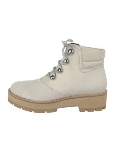 Pre-owned 3.1 Phillip Lim Suede Combat Boots In Neutral
