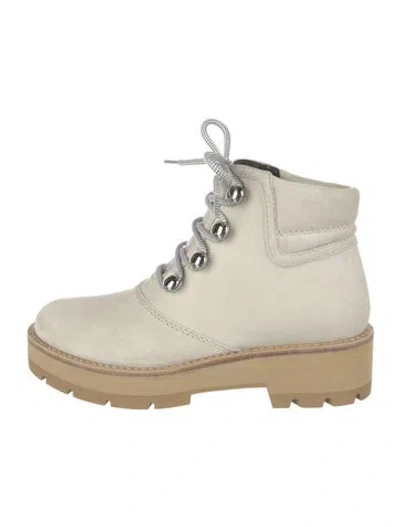 Pre-owned 3.1 Phillip Lim Suede Combat Boots In Neutral